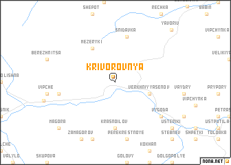 map of Krivorovnya