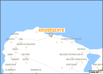 map of Krivoruch\