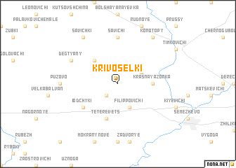 map of Krivosëlki