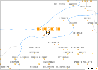 map of Krivosheino
