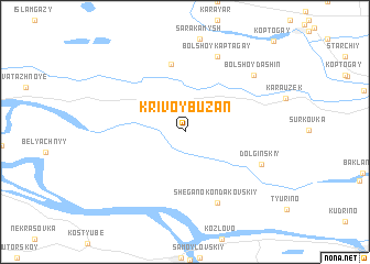 map of Krivoy Buzan