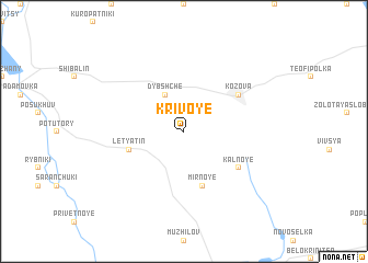 map of Krivoye