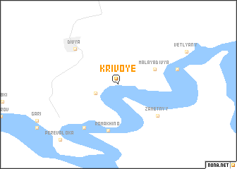 map of Krivoye