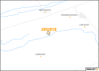 map of Krivoye