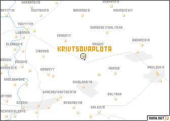 map of Krivtsova Plota