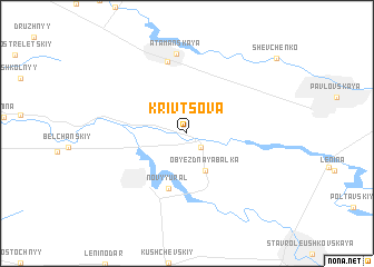 map of Krivtsova