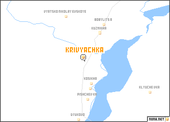 map of Krivyachka