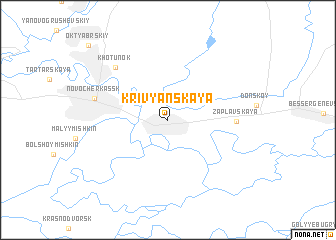 map of Krivyanskaya