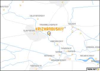 map of Krizhanovskiy