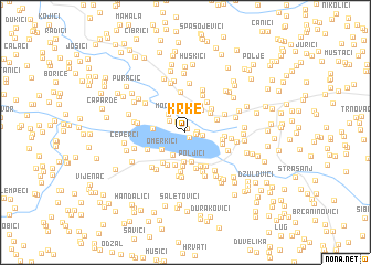 map of Krke