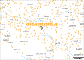 map of Krkojevačko Polje