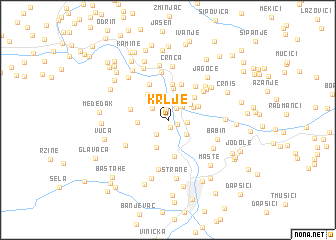 map of Krlje