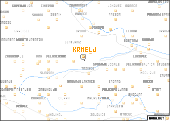 map of Krmelj