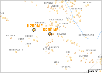 map of Krndije