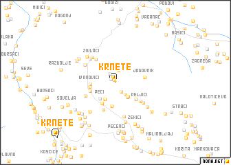 map of Krnete