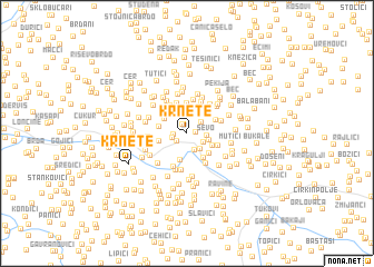 map of Krnete