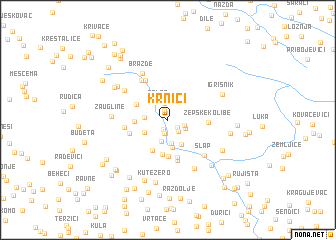 map of Krnići