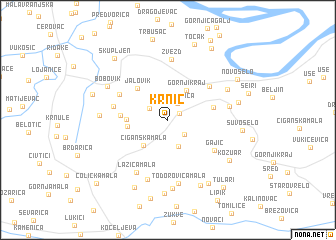 map of Krnić