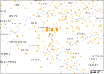 map of Krnja