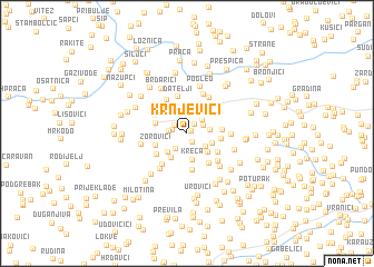 map of Krnjevići