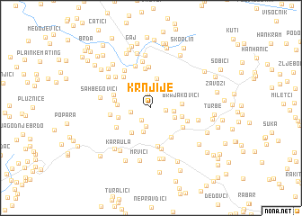 map of Krnjije