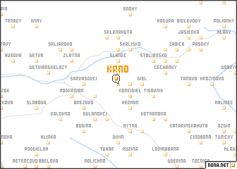 map of Krno