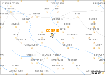 map of Krobia
