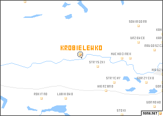 map of Krobielewko