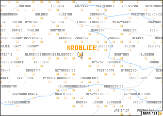 map of Kroblice
