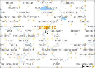 map of Krobnitz