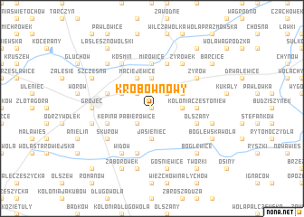 map of Krobów Nowy