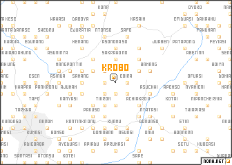 map of Krobo