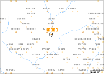 map of Krobo