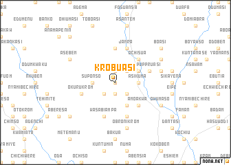map of Krobuasi