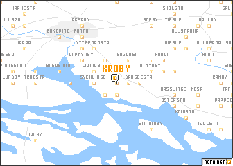 map of Kroby