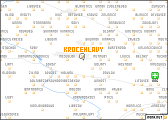 map of Kročehlavy