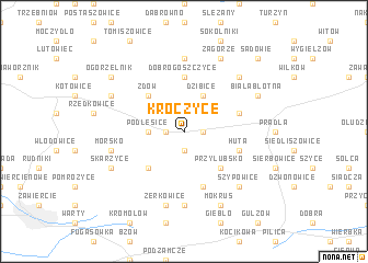 map of Kroczyce