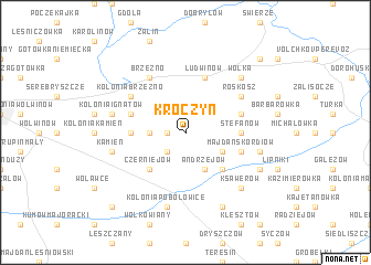 map of Kroczyn