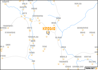 map of Krodio