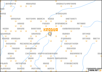 map of Krodua