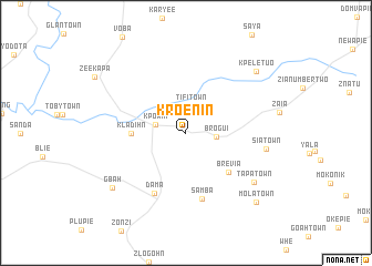 map of Kroenin