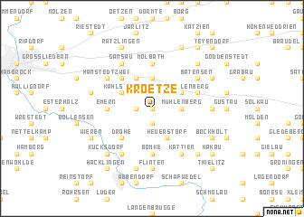 map of Kroetze