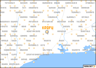 map of Krofu