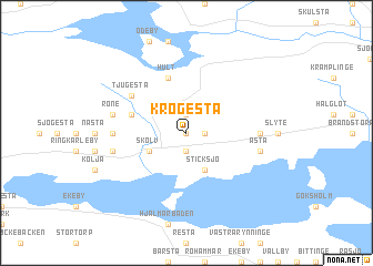 map of Krogesta