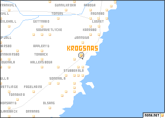 map of Krogsnäs