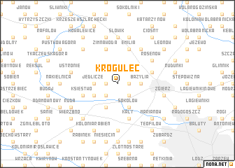 map of Krogulec