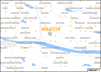 map of Krojczyn