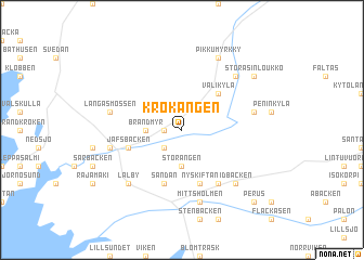 map of Krokängen