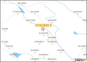 map of Krokbäck