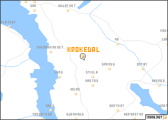 map of Krokedal